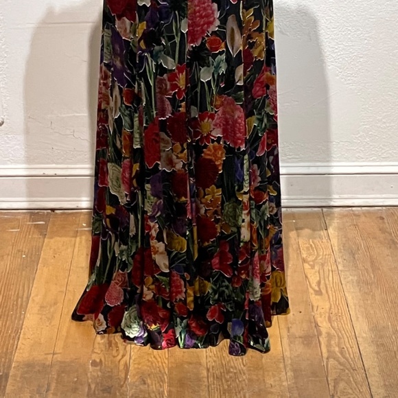 Alice & Olivia Tula Floral-print Devoré-Satin multi-color Tula burnout maxi - Picture 11 of 12